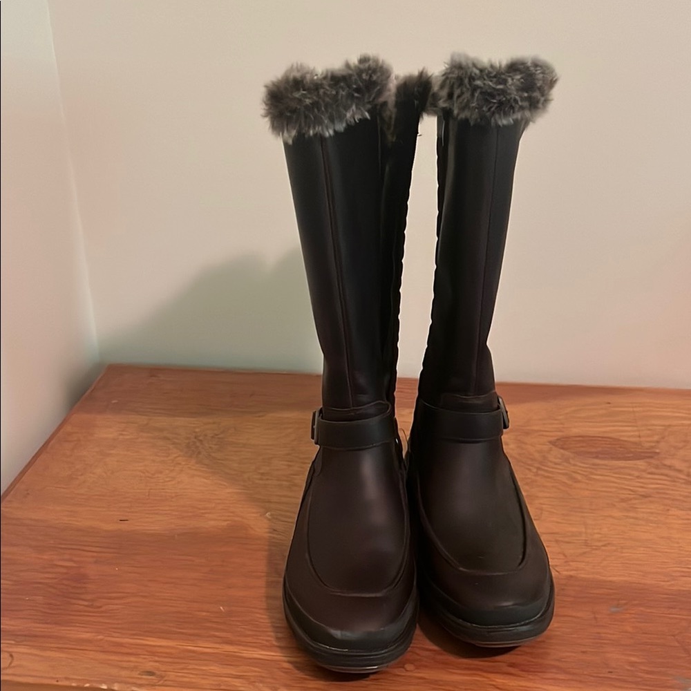 Merrell Dark Brown Quilted Winter Boots - Picture 4 of 5